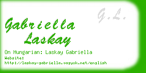 gabriella laskay business card